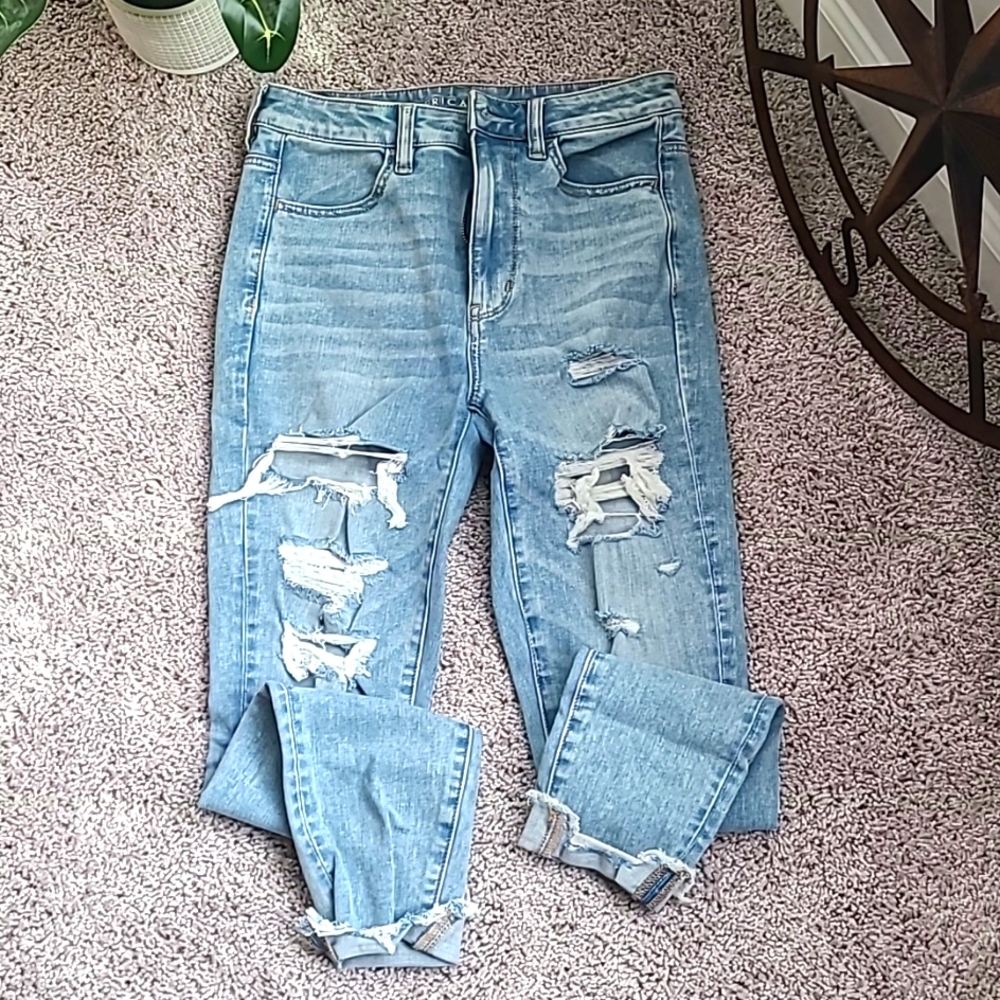 American Eagle skinny high waisted jeans